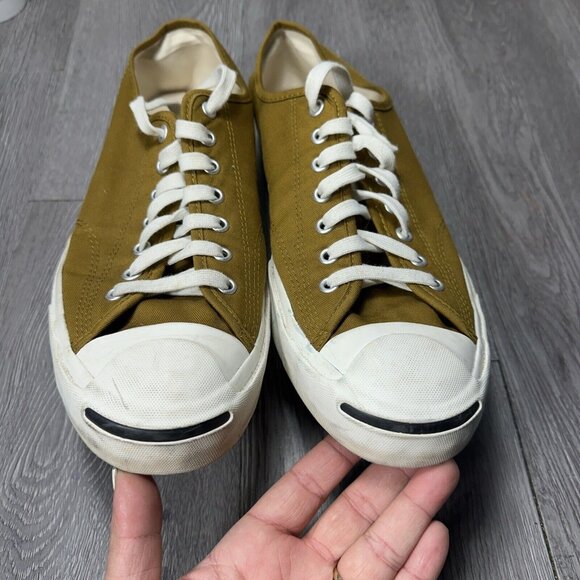 Converse Jack Purcell Low Top Curry Yellow Canvas Sneakers Men’s 11 US (A00466C) - Picture 5 of 10